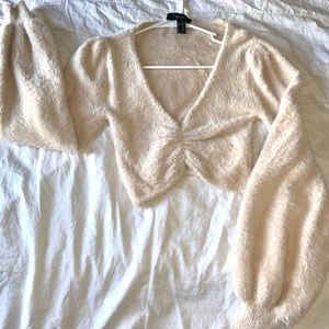 Forever 21 long sleeve crop top